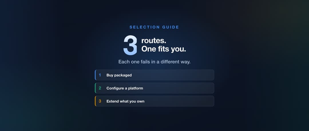 Three routes to an insurance CRM: buy packaged, configure a platform, or extend what you own.